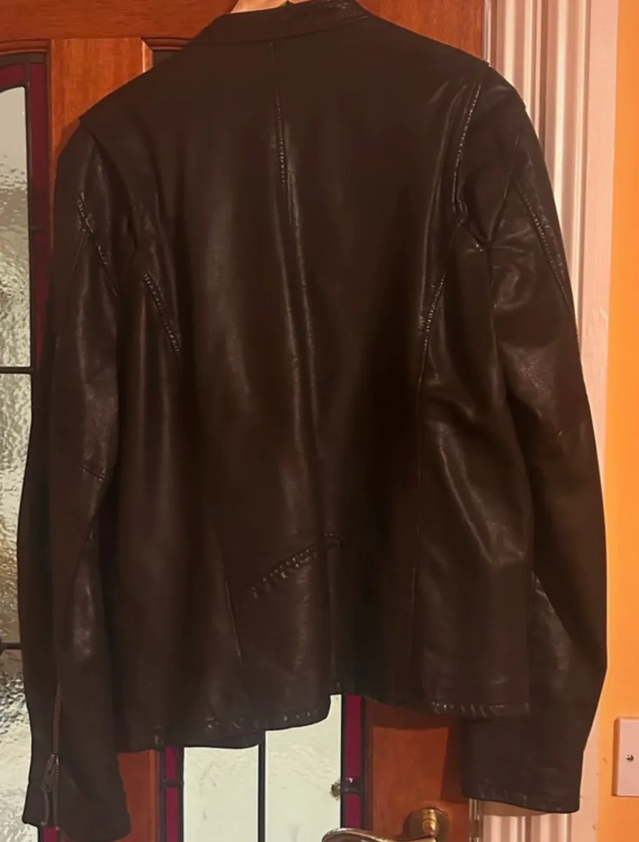 Men’s Superdry Real Leather Jacket - Image 4