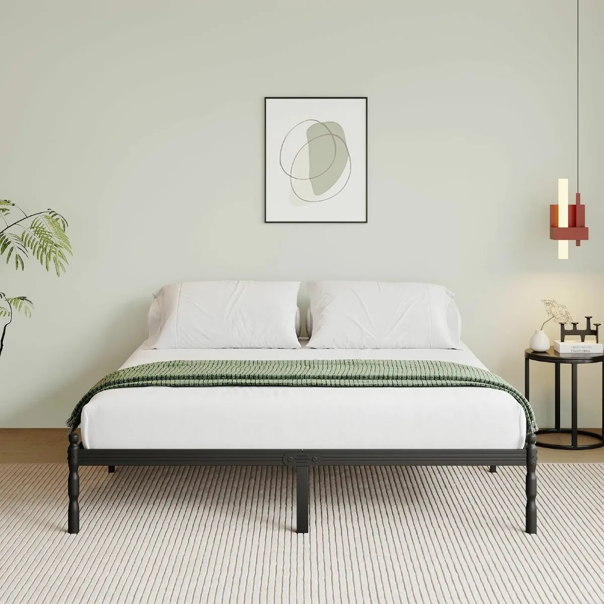 Metal Super King Bed Frame with Underbed Storage - Image 3