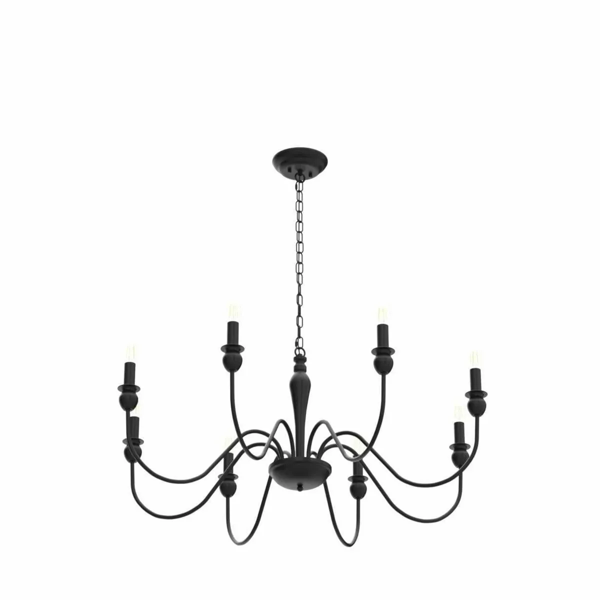 Black Chandelier 8-Light Farmhouse Chandeliers - Image 4