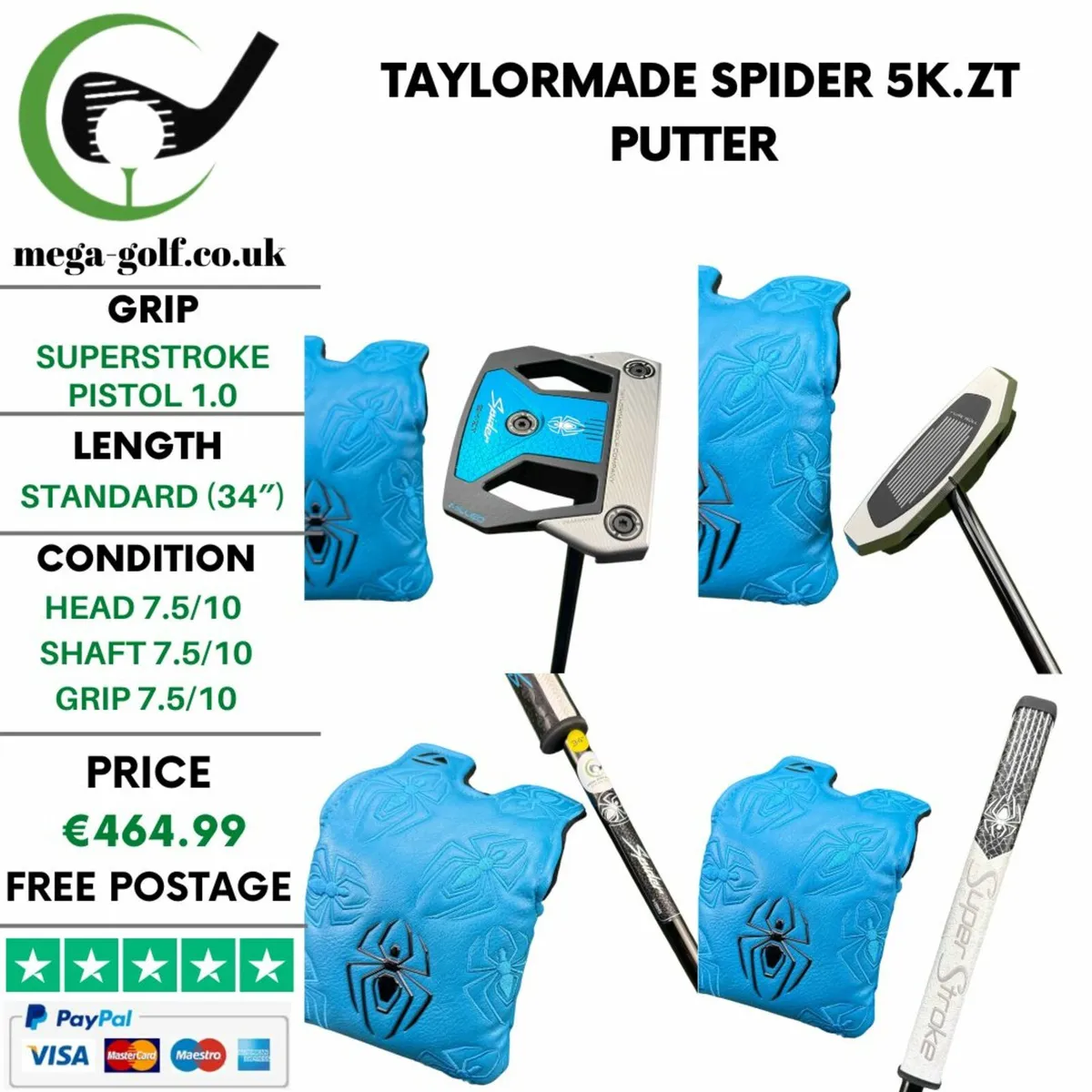 Taylormade Spider 5K.ZT Putter / 34″ - Image 1