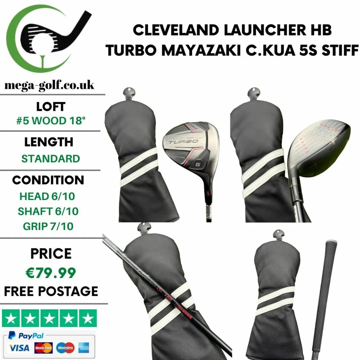 Cleveland Launcher HB Turbo #5 Wood 18° / Stiff - Image 1