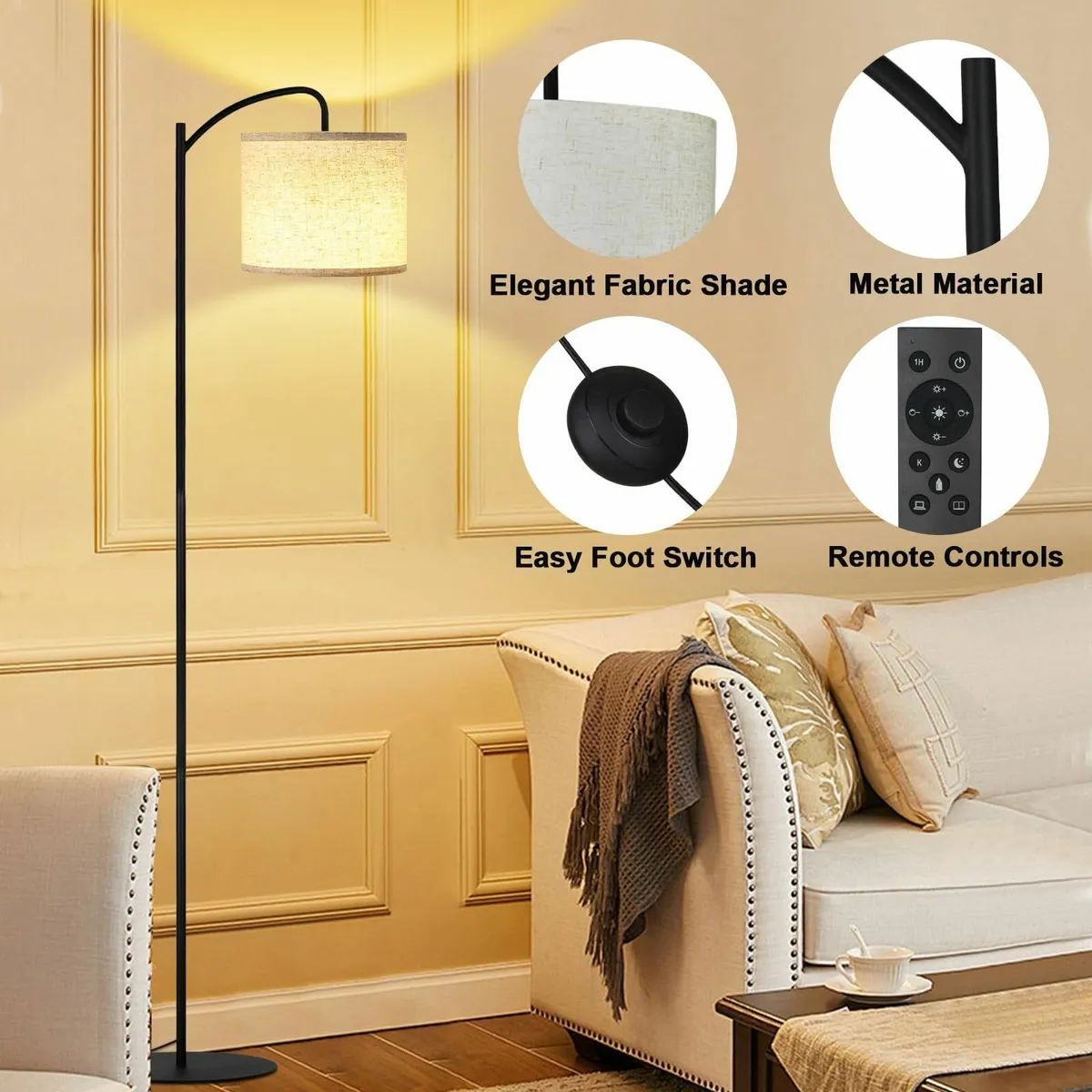 Floor Lamp for Living Room with 3 Color Temperatur - Image 3