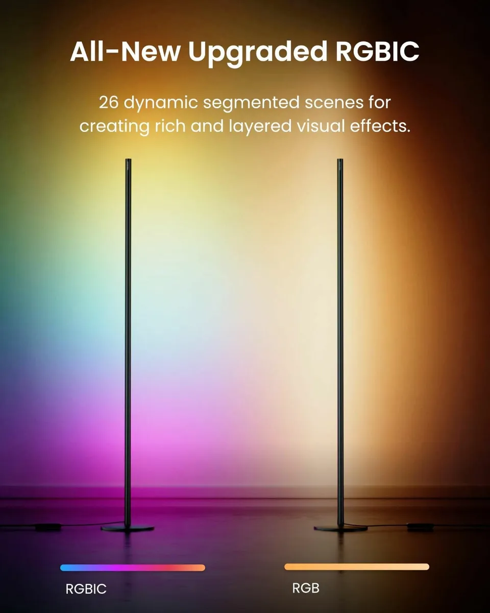Matter RGBICWW Floor Lamp Warm Cool White LED - Image 3
