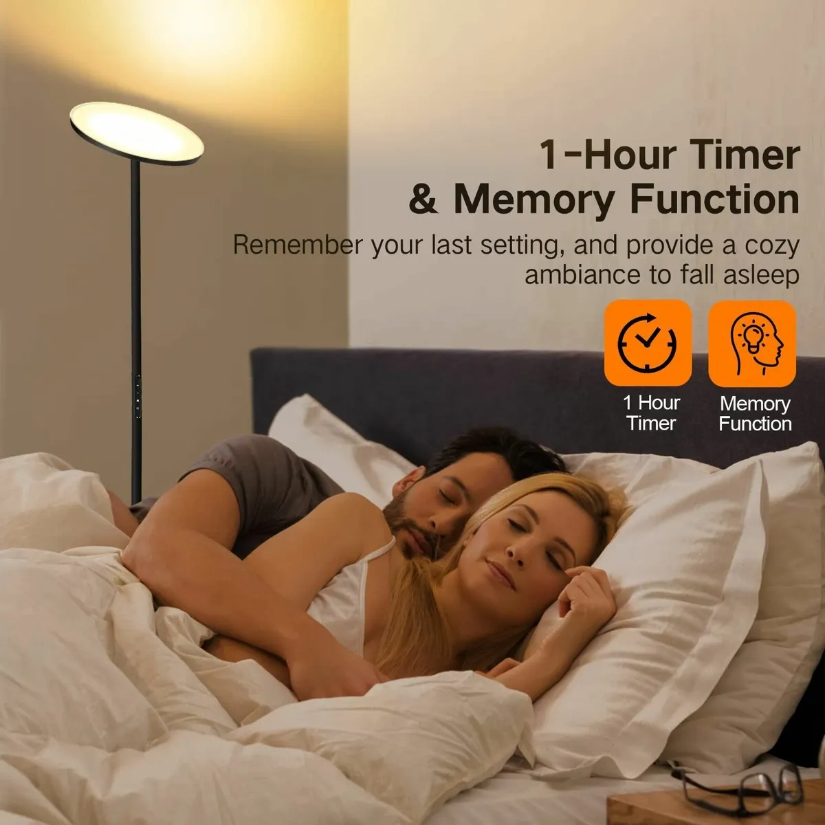 LED Uplighter Floor Lamp 30W 3000LM Bright Modern - Image 4