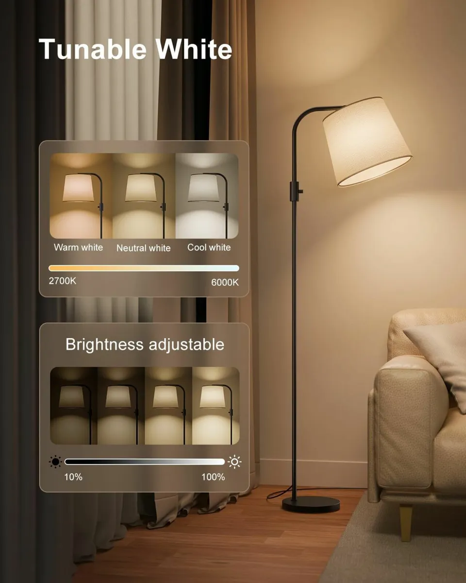 Smart Floor Lamp RGB Alexa 10W 1200LM for Living - Image 4
