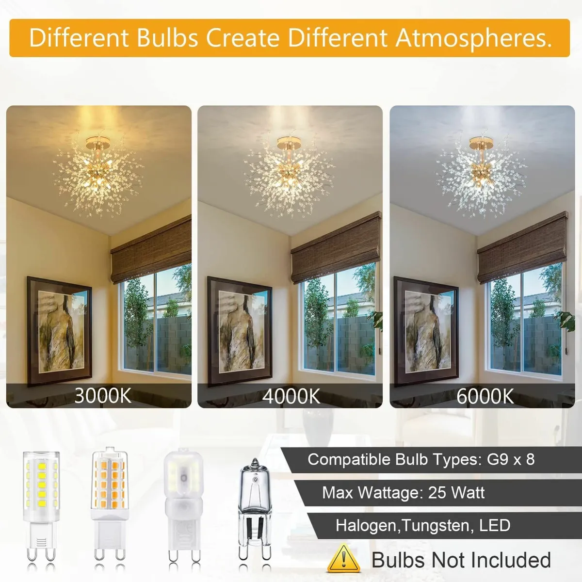 Modern Crystal Chandeliers Ceiling Light Firework - Image 4
