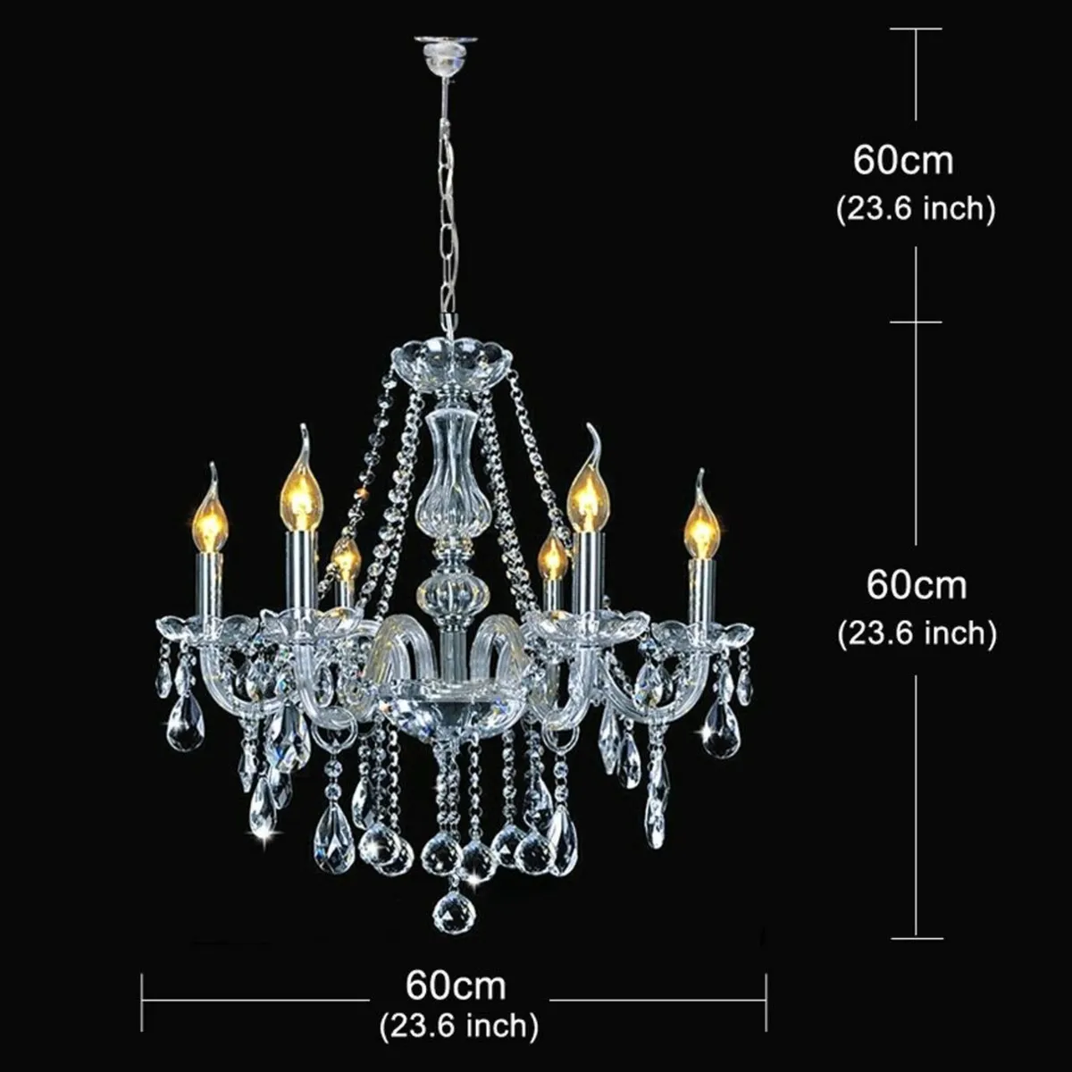 Maria Theresa Crystal Chandelier Clear K9 Glass - Image 3