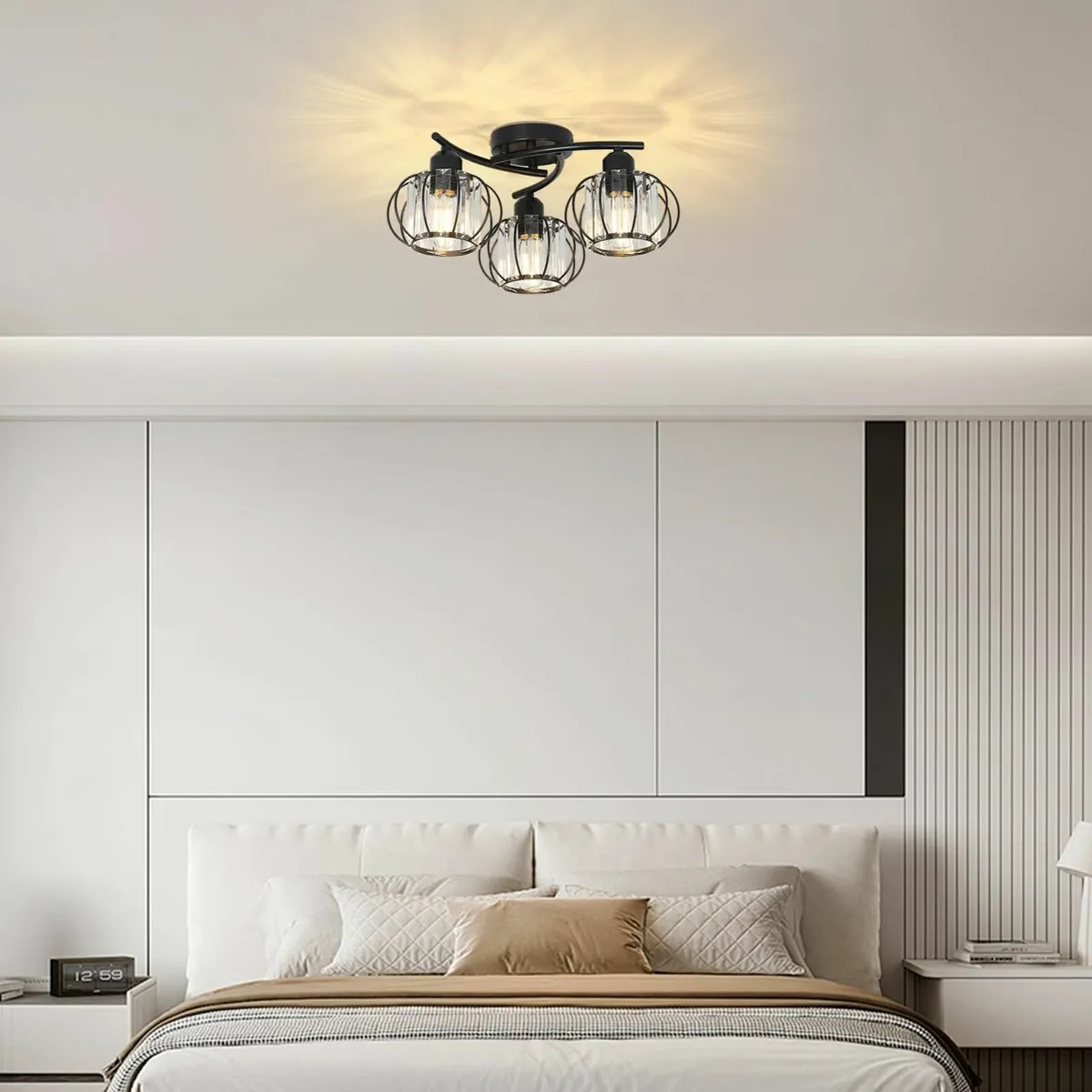 Crystal Ceiling Lights Living Room 3-Lights - Image 2