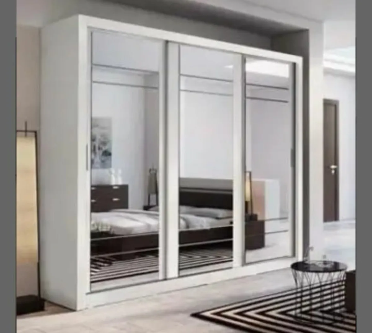 Boston Sliderobe 2.5m White free delivery 🚚 - Image 1