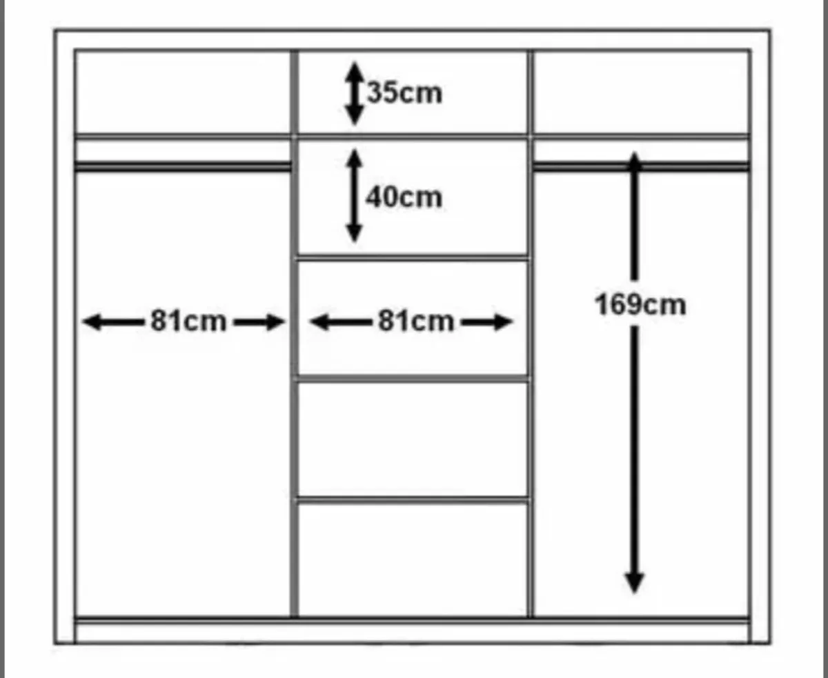 Boston Sliderobe 2.5m White free delivery 🚚 - Image 2