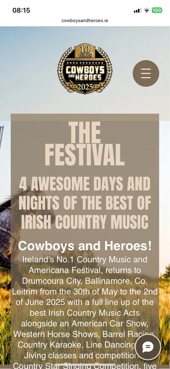 4 x Cowboys & Heroes Weekend Tickets