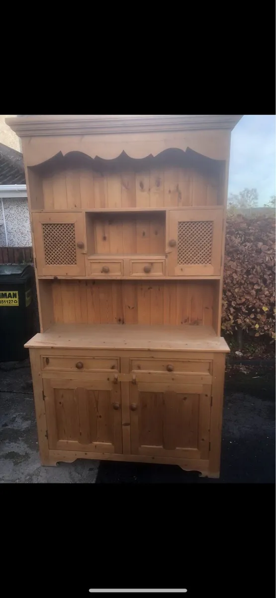 Solid pine storage unit/display cabinet - Image 1