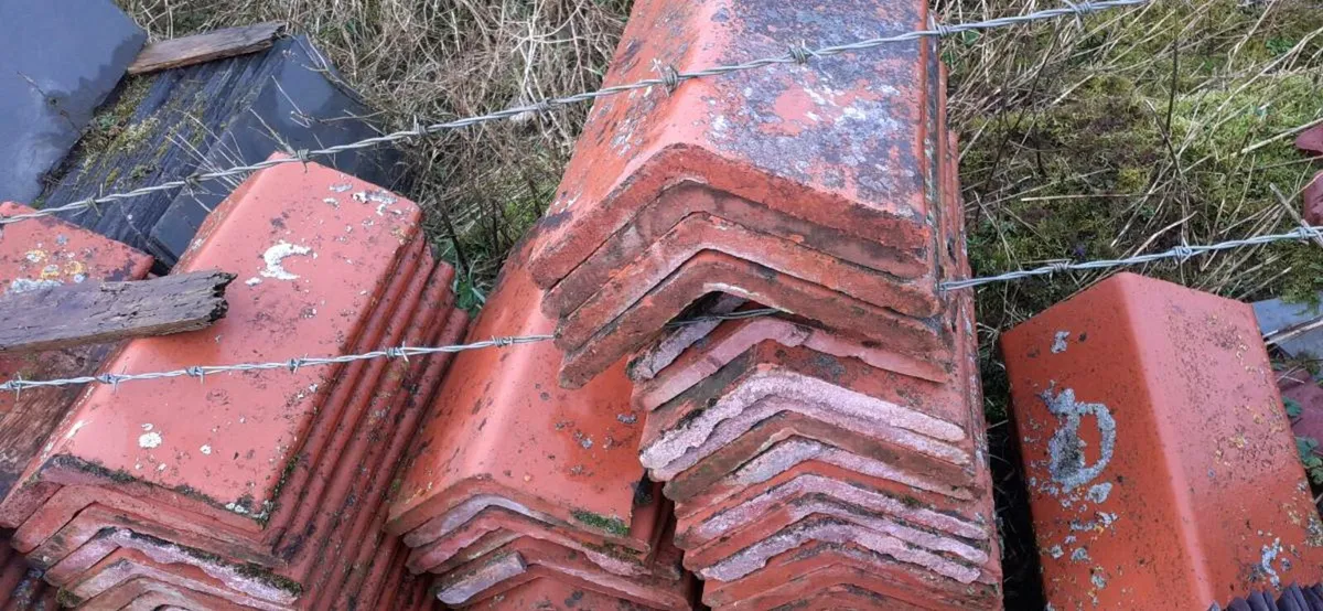 Bangor slates chimney pot cast iron ridge tiles - Image 2