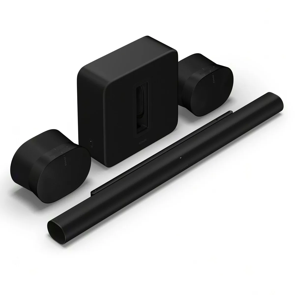 Sonos Arc ultra, 2 x Era 300’s + sub 4