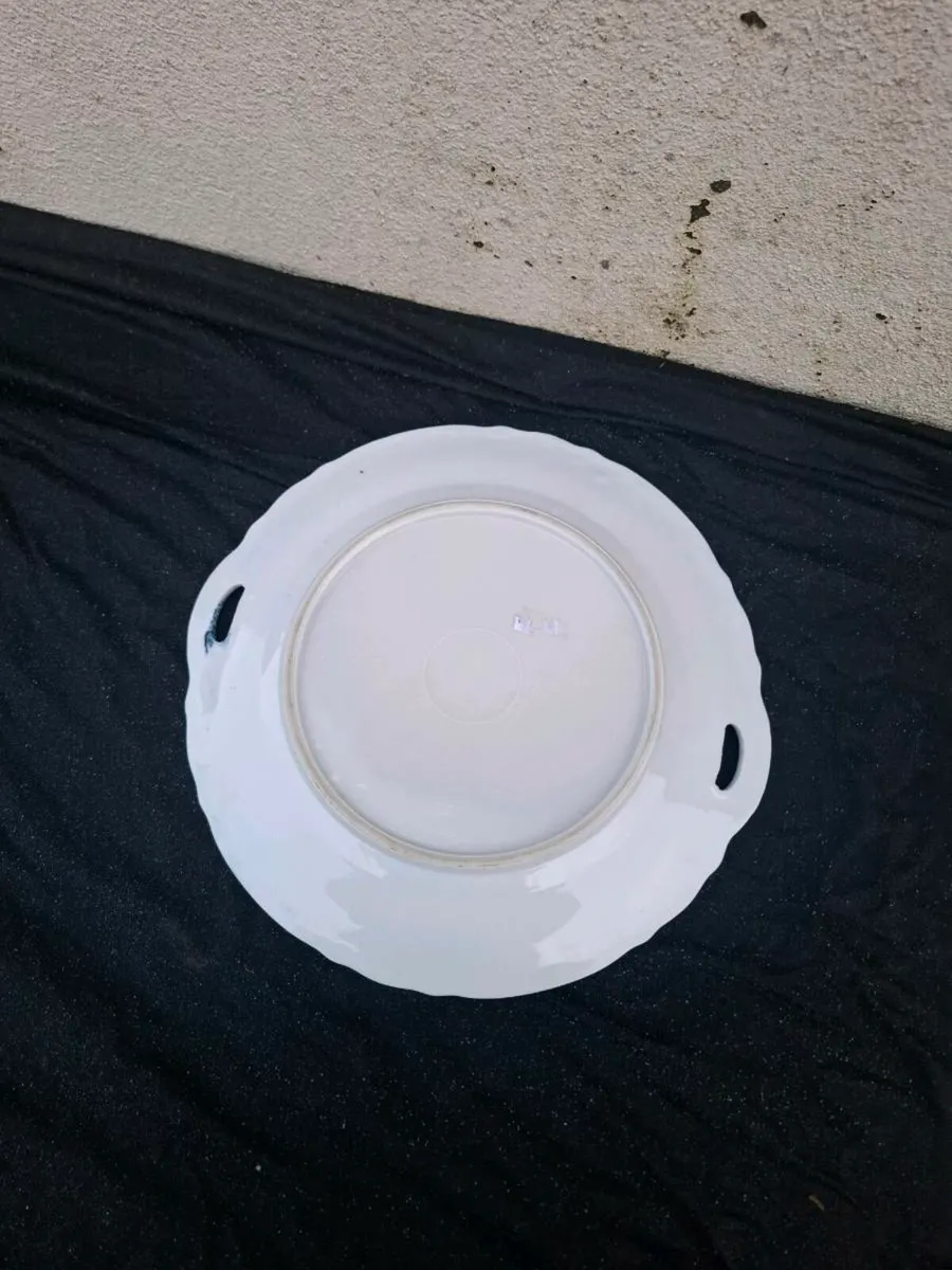 China blue willow style plate postage possible - Image 2