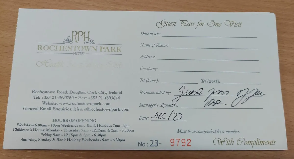 Gym Vouchers - Image 1