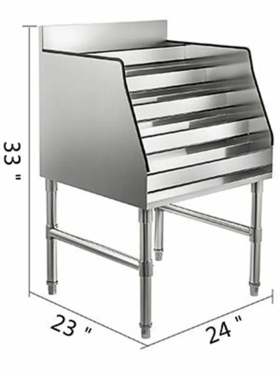 Wine Rack 5-Tier 24-Inch Stainless Steel Storage - Image 2