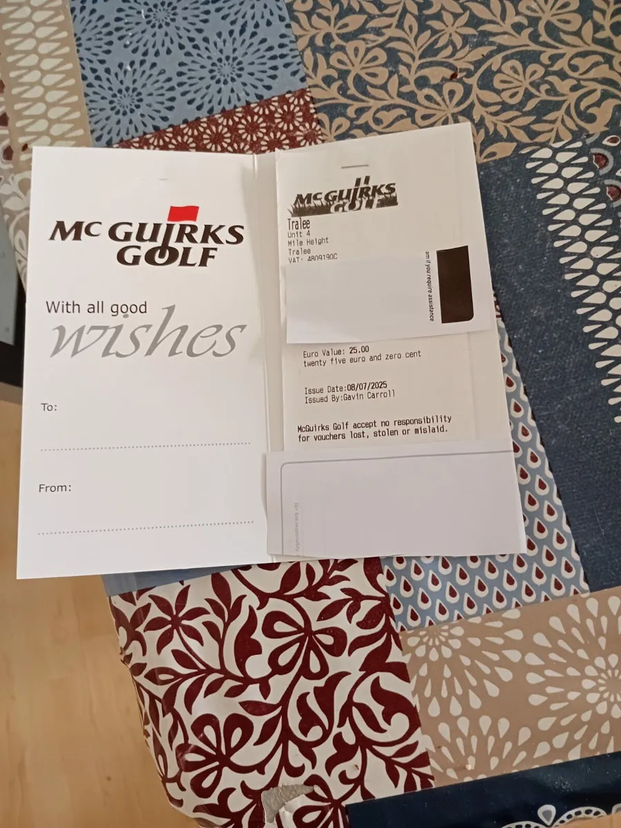 2 x Mc Guirks vouchers - Image 3