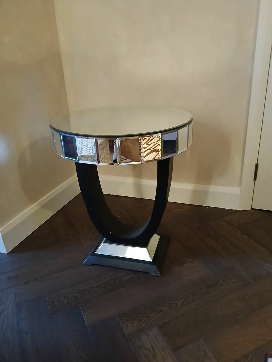 Art Deco Glass Side Table - Image 1