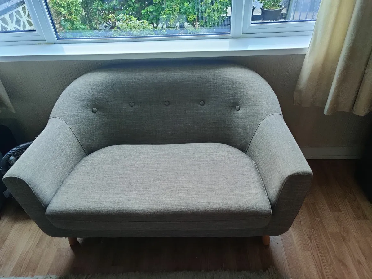 Two 2 seater grey sofas free to a good home. Needs - Image 1