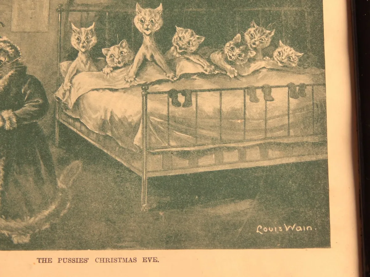 Selection of Vintage Louis Wain Prints - Image 3