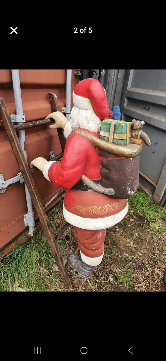 Poly fibre Christmas santa - Image 2