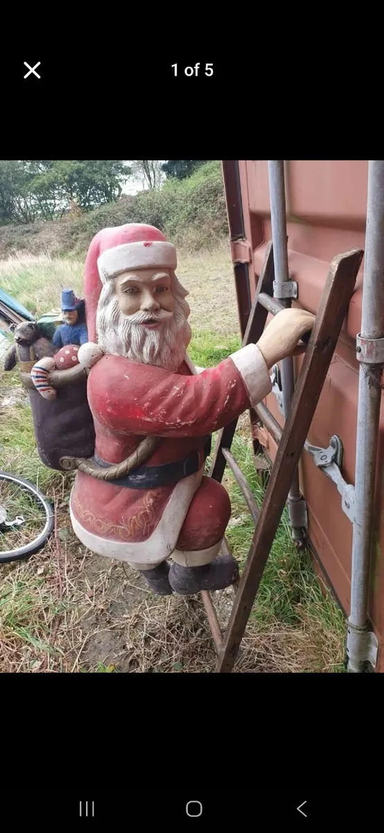 Poly fibre Christmas santa - Image 1