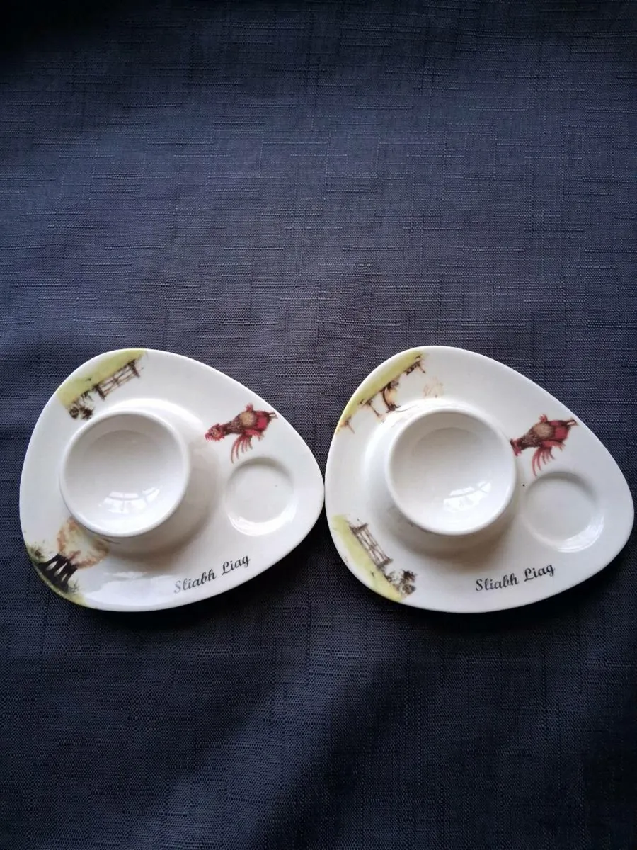 2 Shannonbridge Egg Cup Holders - Image 1