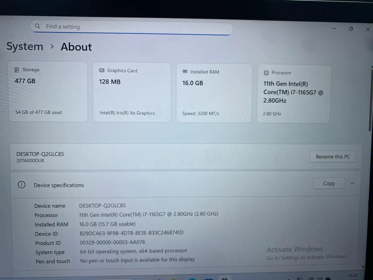 Lenovo ThinkPad E14 Gen 2 14-inch i7-1165G7 | 16GB - Image 2