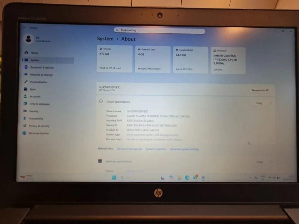 HP Zbook 15 G4 Mobile Workstation - Image 2