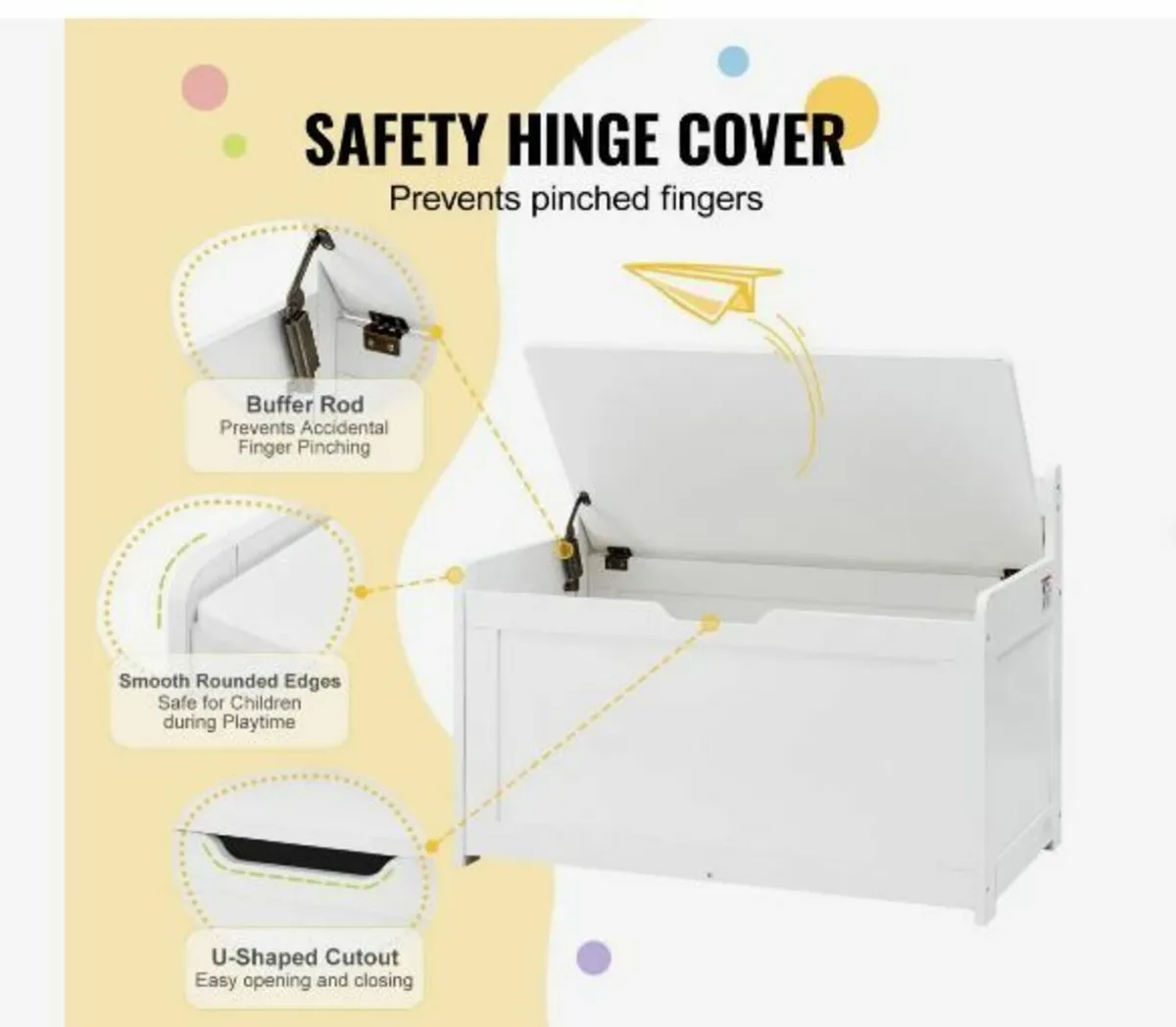 Wooden Toy Chest for Kids - Image 4