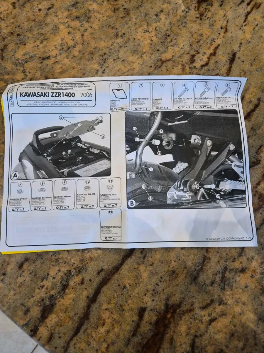 Kawasaki ZZR1400 pannier holders - Image 3