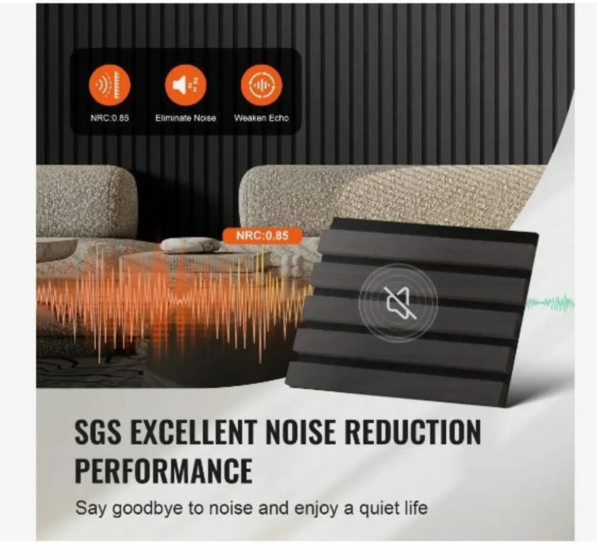 Wood Slat Acoustic Panels, 7.9 x 94.5 inch - Image 3