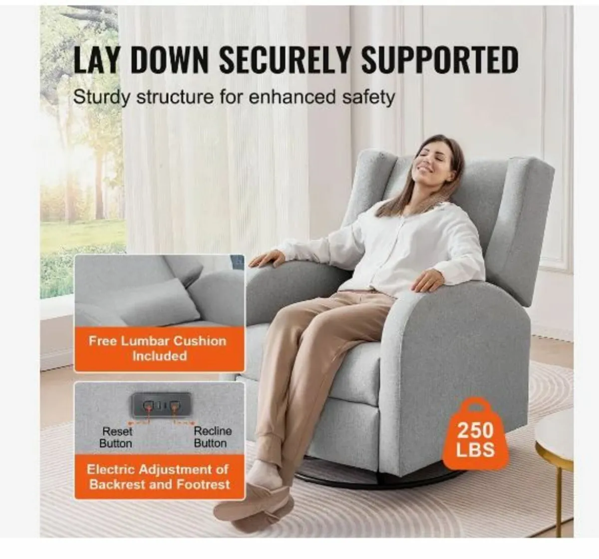 Electronic Power Recliner and Swivel Glider - Image 2