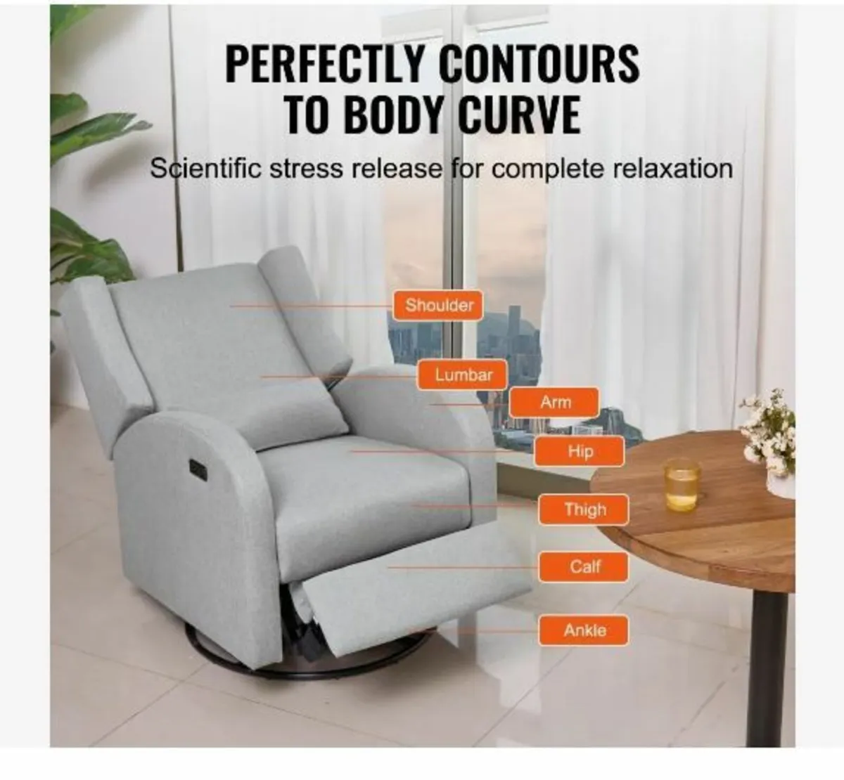 Electronic Power Recliner and Swivel Glider - Image 4