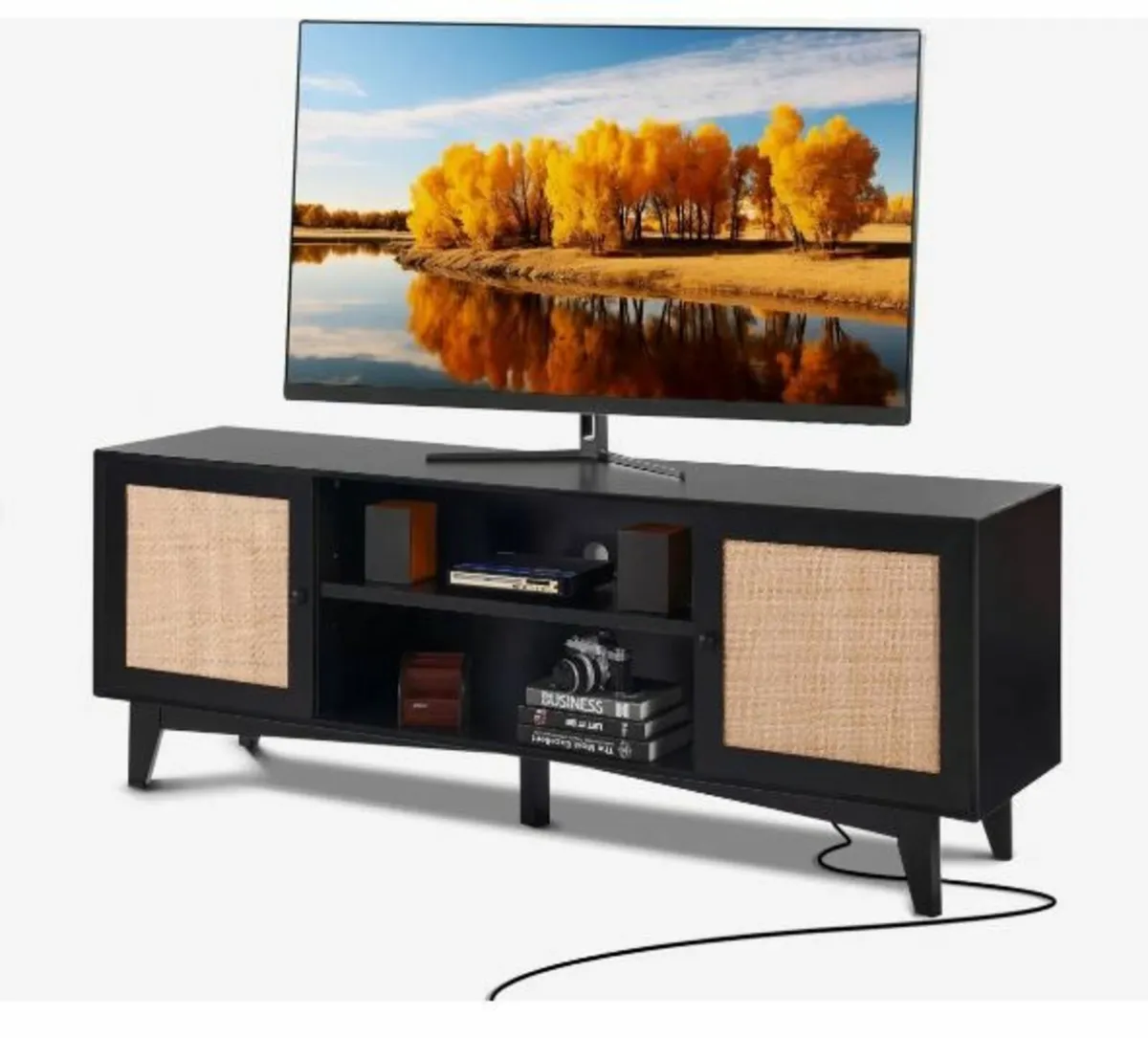 Rattan TV Stand for 75in TV - Image 1
