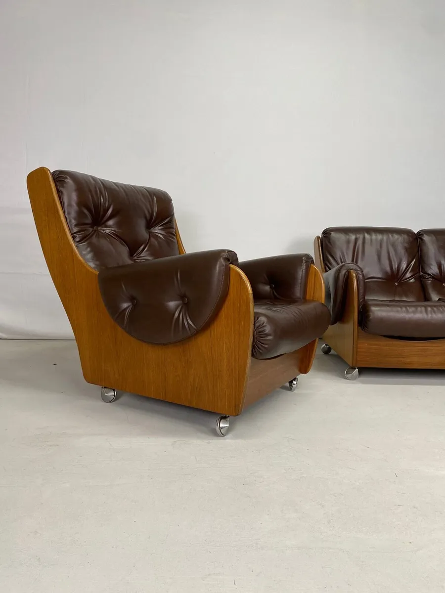 Mid Century G Plan 3 Piece Suite - Image 3