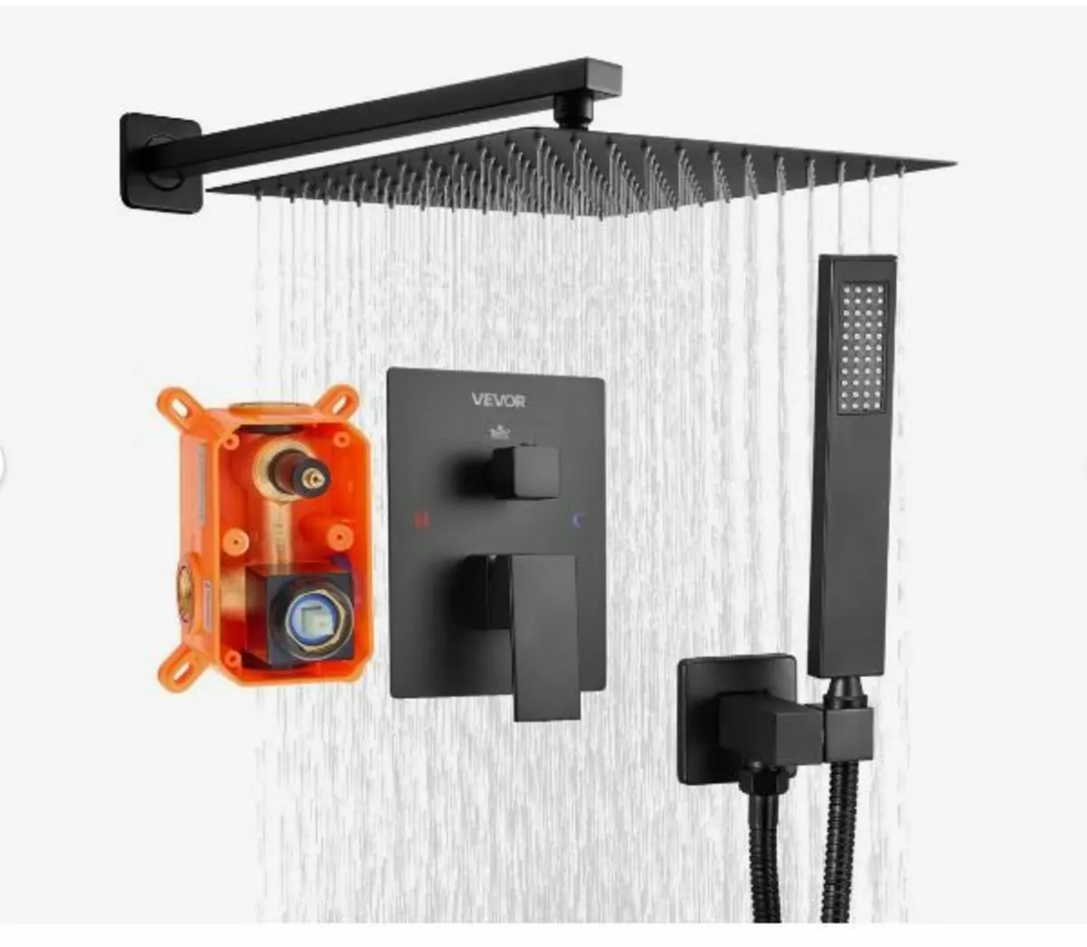 Shower Faucet Set, Rainfall Bathroom - Image 1