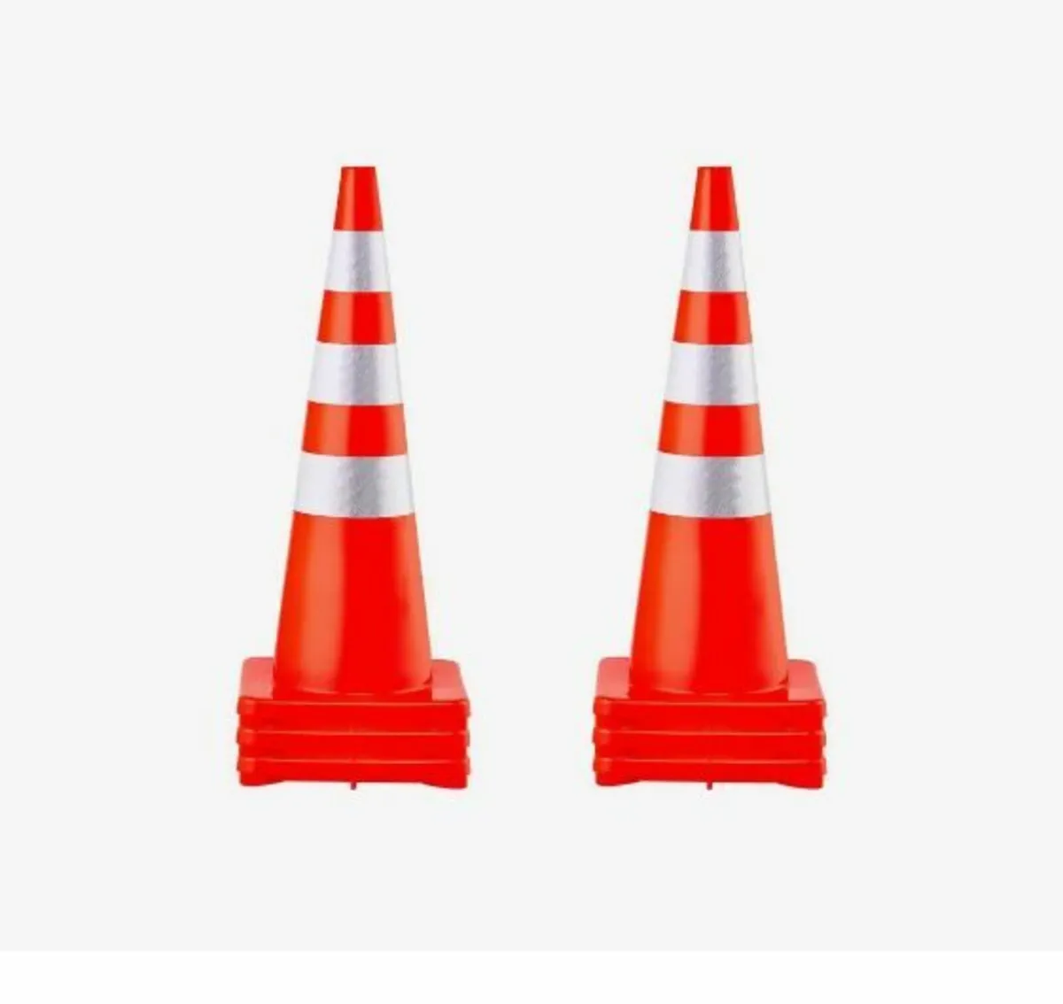 Safety Cones, 6 x 36" Traffic Cones - Image 1
