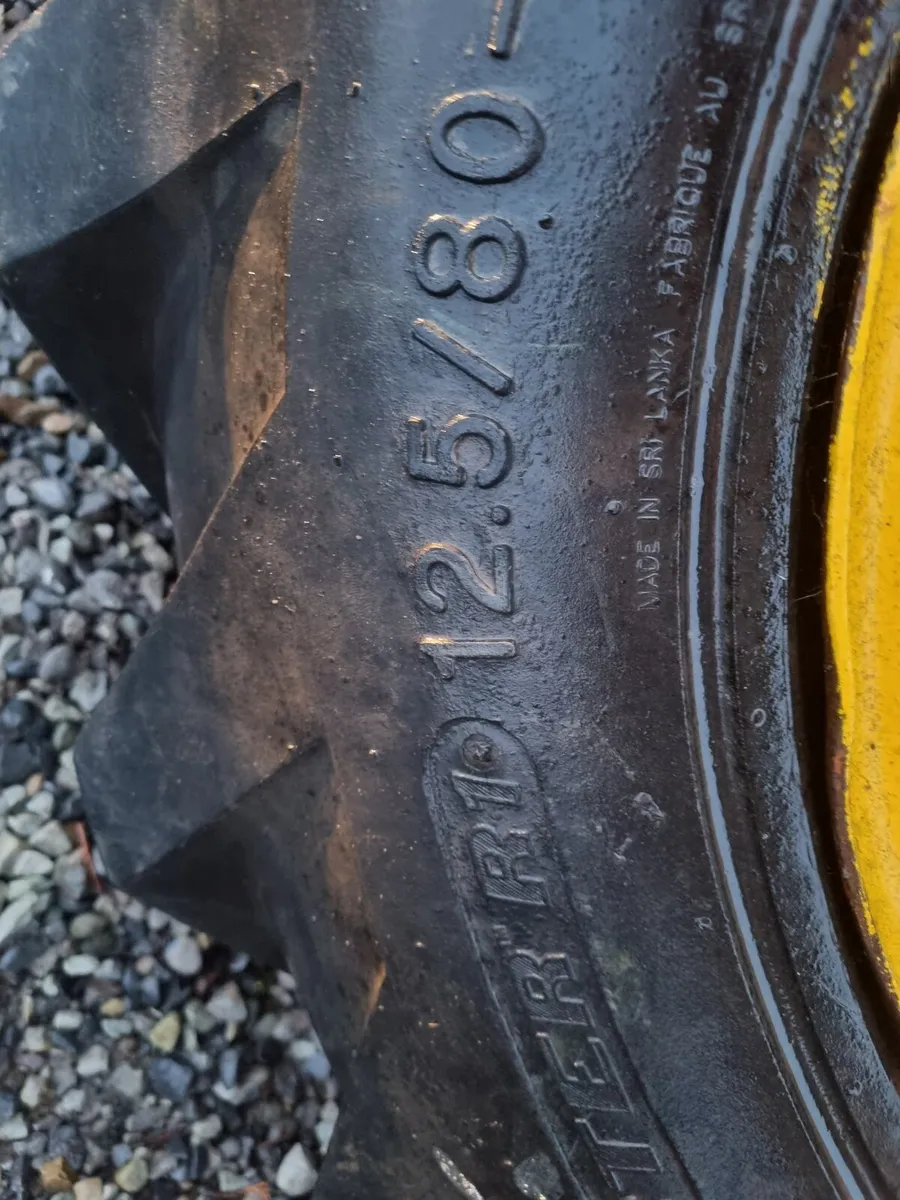 Set of dumper wheels and tyres - Image 2