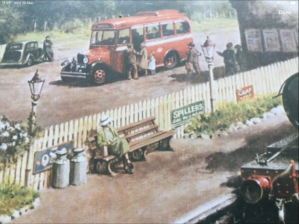 Vintage Steam Engine Print - Image 3