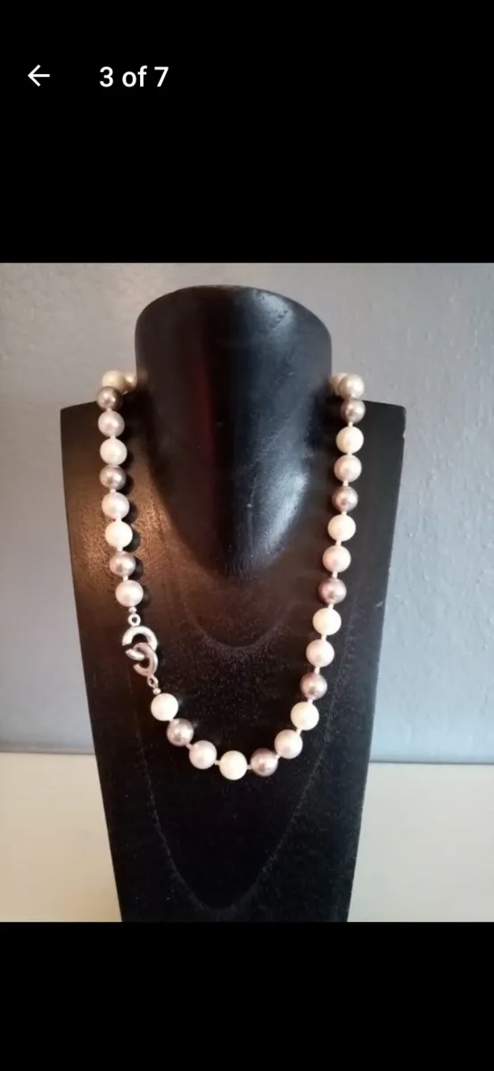 Sterling Silver Pearl Necklace - Image 2