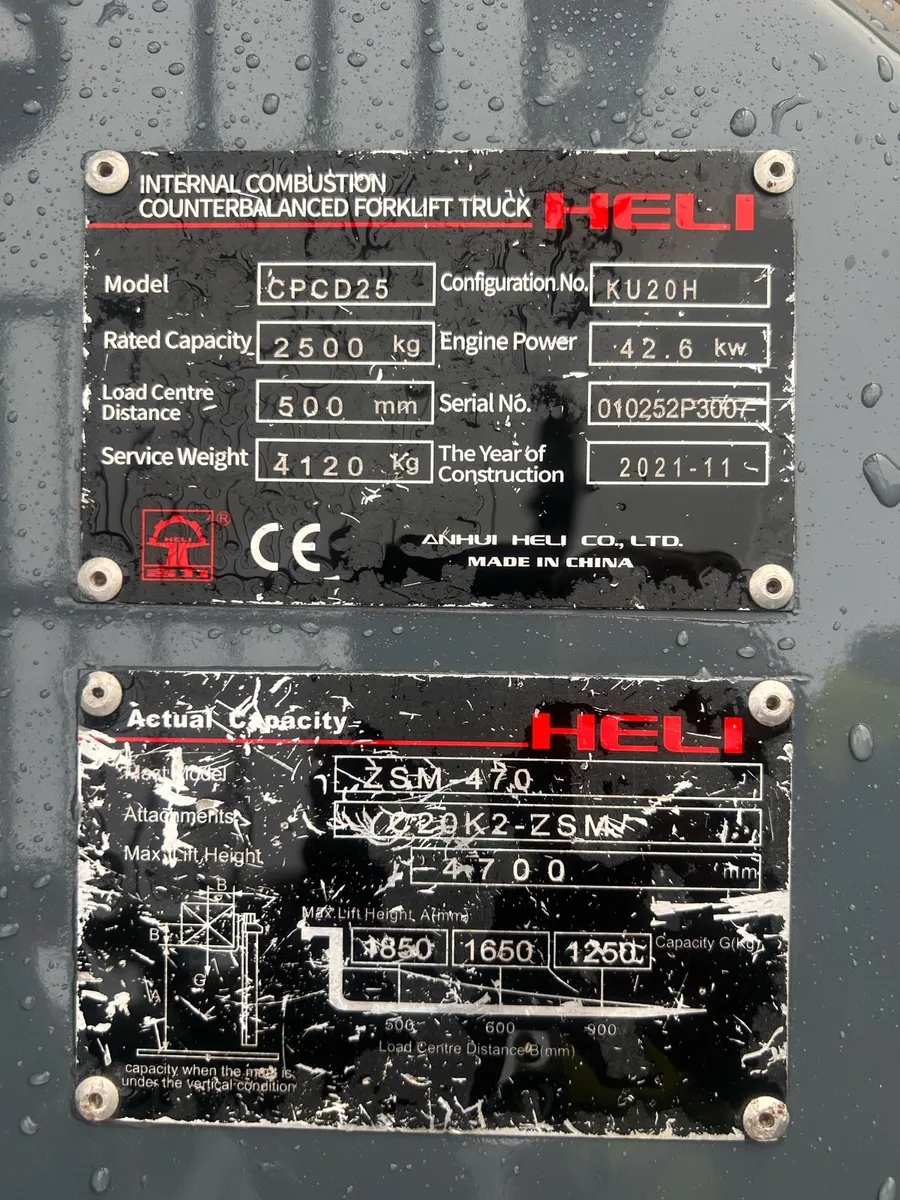 2021 HELI FORKLIFT 2.5 Ton Diesel - Image 4