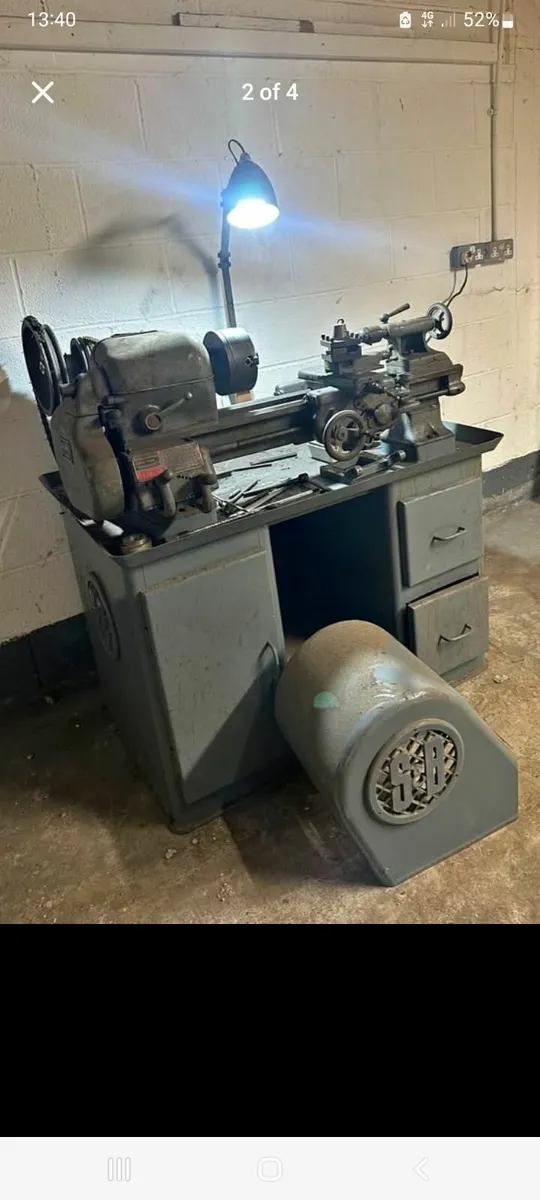 Smart and brown metal Lathe - Image 1