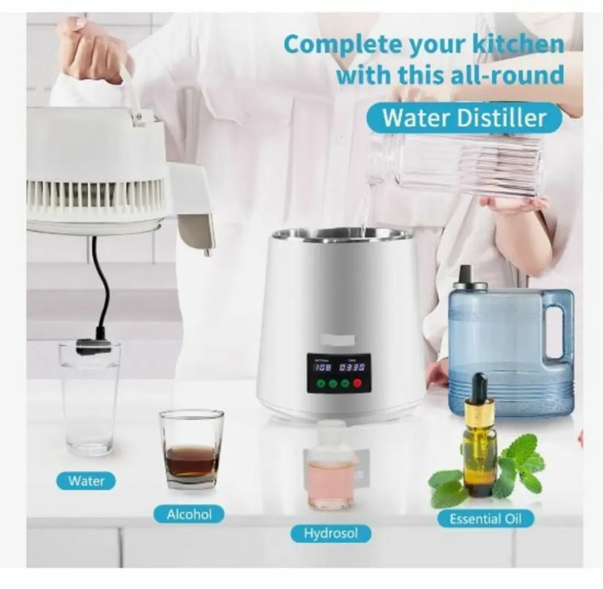 4L Water Distiller 1L/H Distilled Water - Image 2