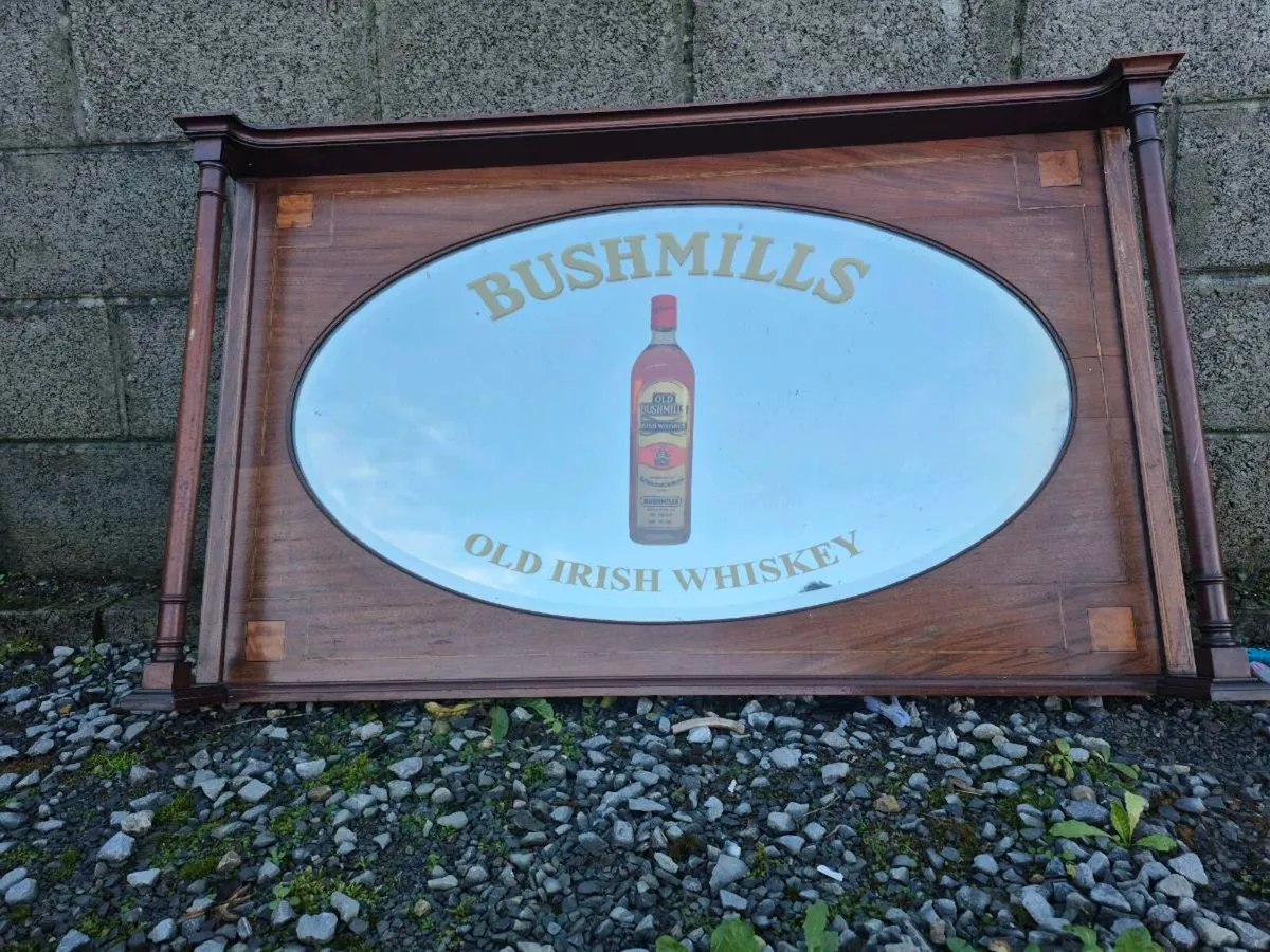 Very old whisky mirror - Image 1