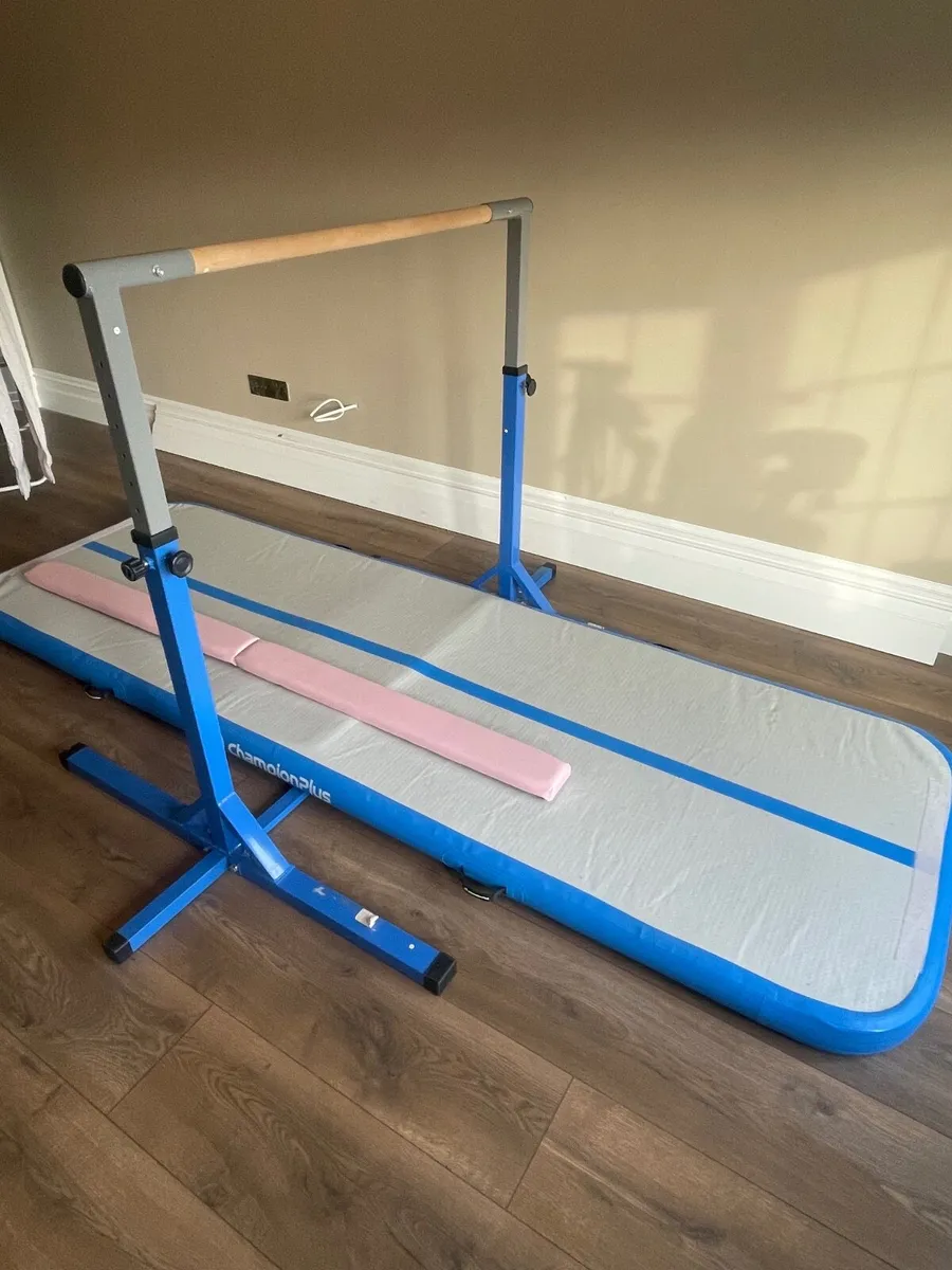 Gymnastics bar, air track and beam - Image 3