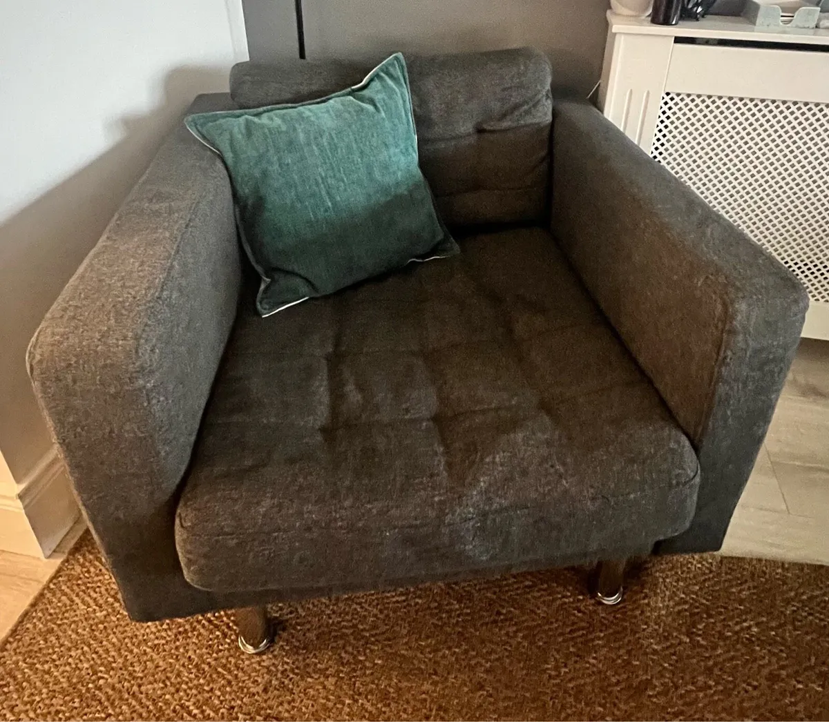 IKEA 3 seater sofa plus armchair - Image 2