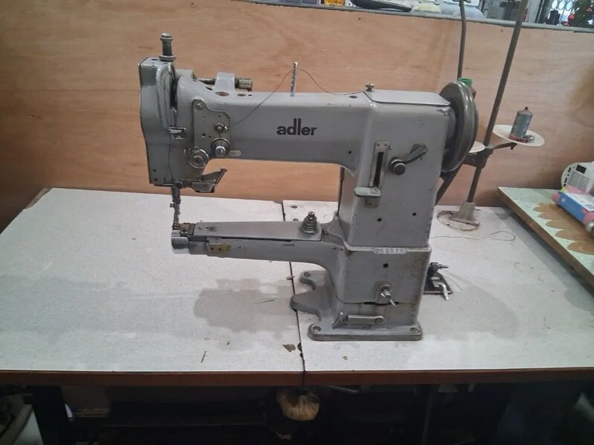 Adler 069-372 Cylinder Arm Walking Foot Industrial Sewing Machine (3-Phase) - Image 1