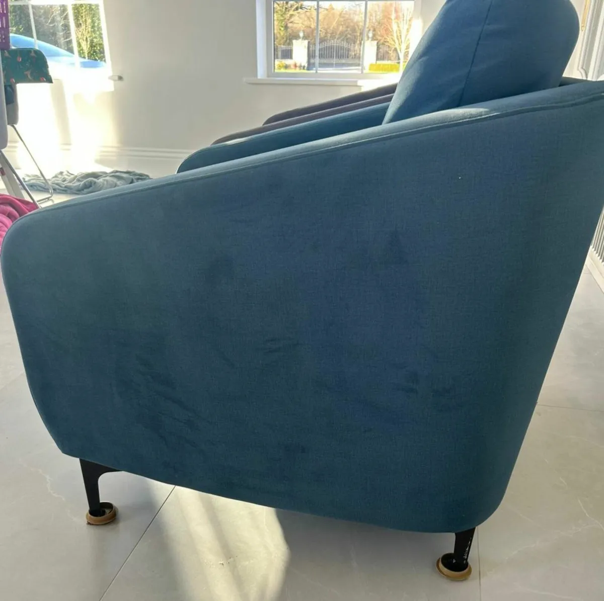 Chairs Blue and Grey for sale - Image 3